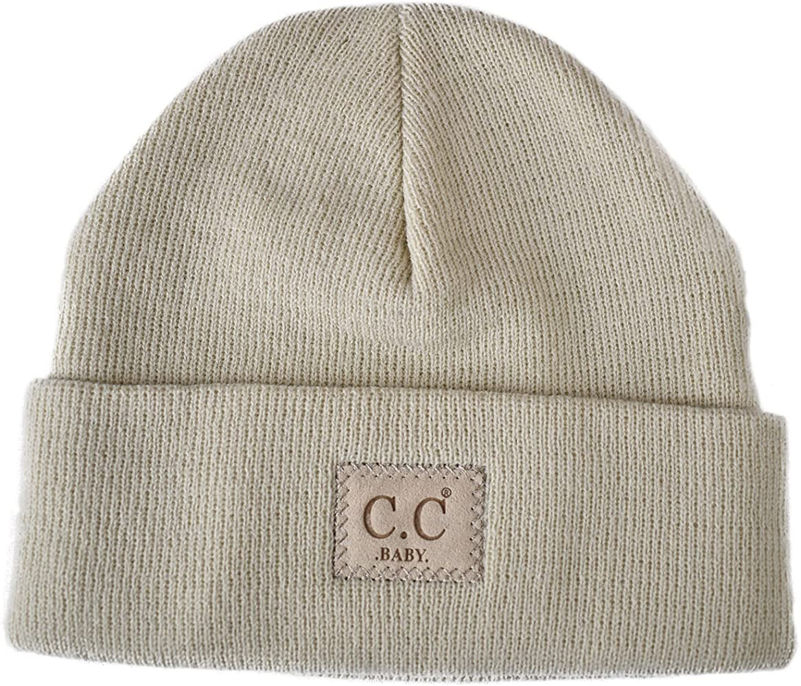 C.C Babies' Winter Knit Plain Cuff Skull Cap Beanie Hat | Amazon (US)