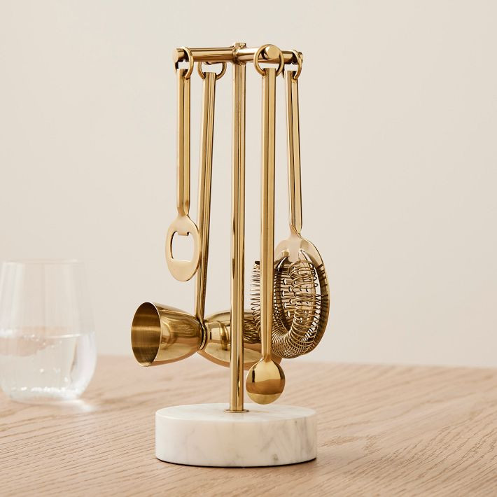 Archer Barware Bar Tools w/ Stand | West Elm (US)