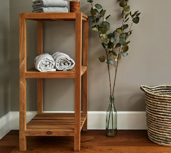 Sky Teak Square Shelf | Pottery Barn (US)