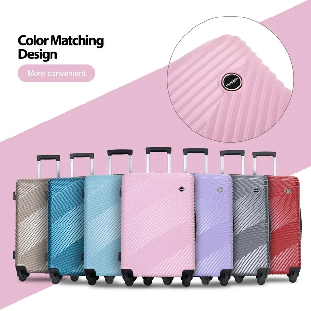 Tripcomp Luggage 3 Piece Set,Suitcase Set with Spinner Wheels Hardside Lightweight Luggage Set 20... | Walmart (US)