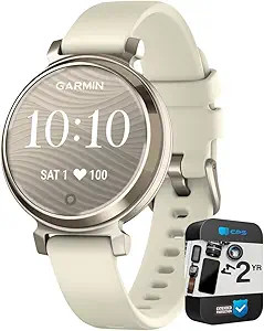 Garmin 010-02839-00 Lily 2 Smartwatch Cream Gold with Coconut Silicone Band Bundle with 2 YR CPS ... | Amazon (US)