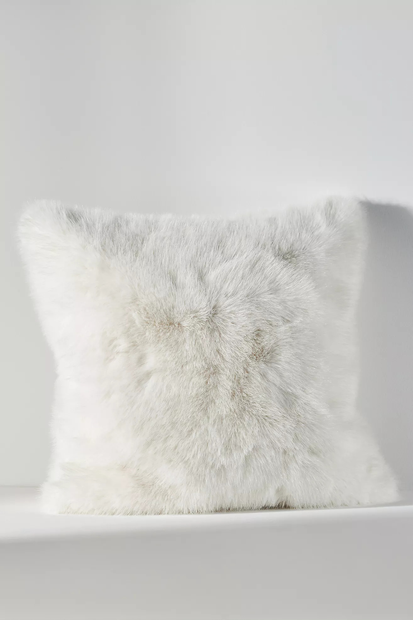 Chloe Tipped Faux-Fur Pillow | Anthropologie (US)