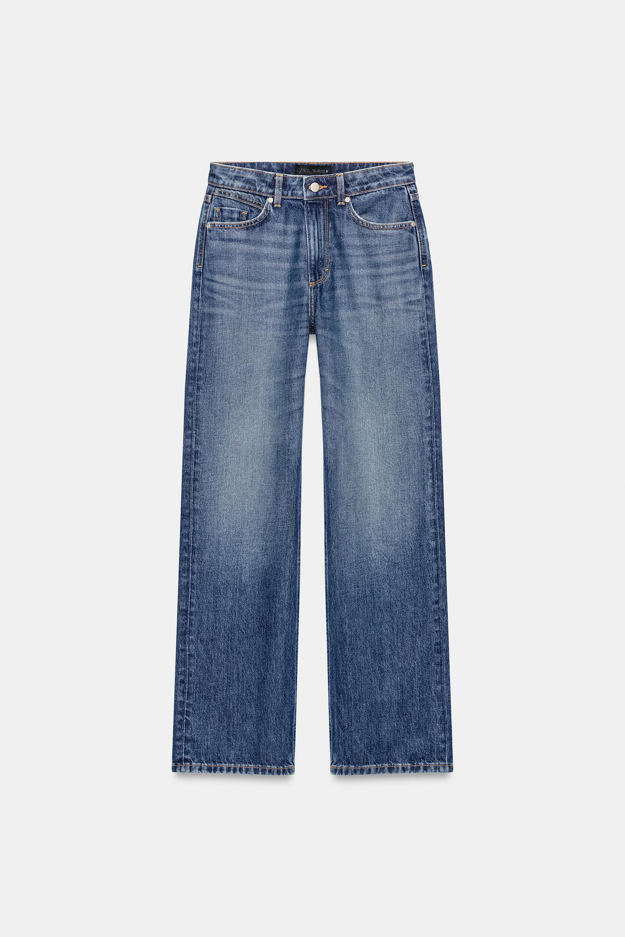 Model height: 179 cmHIGH-WAIST - REGULAR LEG - LONG LENGTH - RIGIDHigh-waist jeans with a five-po... | Zara UK