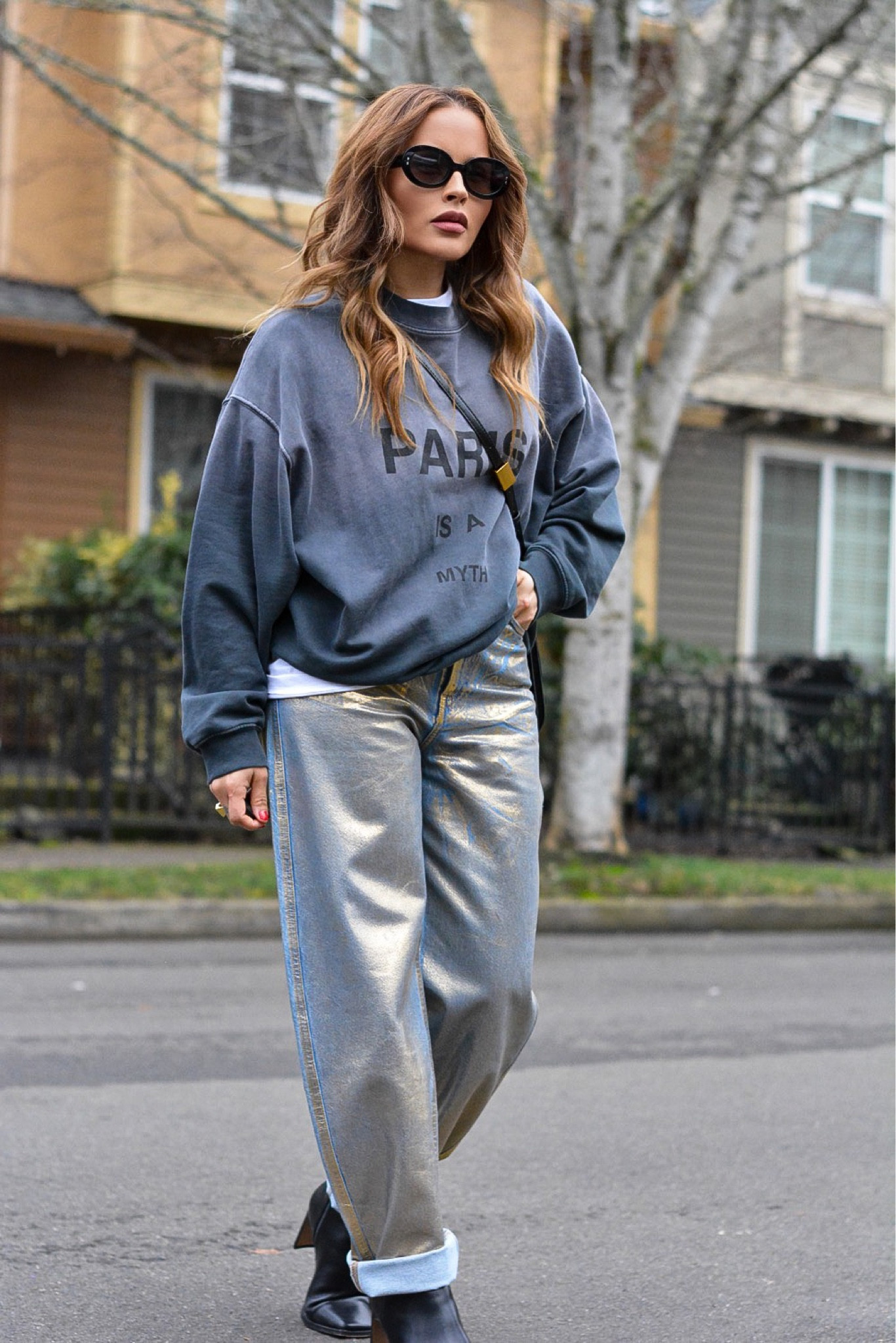 パンツ GANNI Embroidery Denim Stary Embroidery Denim Stary Jeans