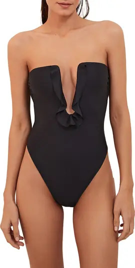 ViX Swimwear Chris Plunge Strapless One-Piece Swimsuit | Nordstrom | Nordstrom