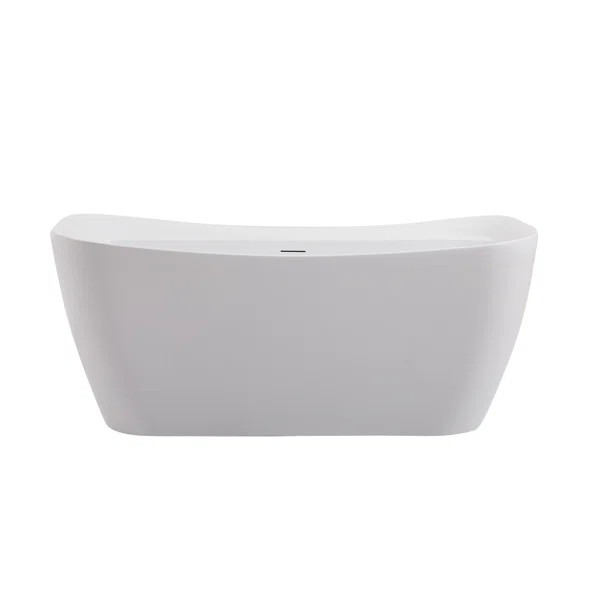 Dezra 59'' x 30.7'' Freestanding Soaking Bathtub | Wayfair North America