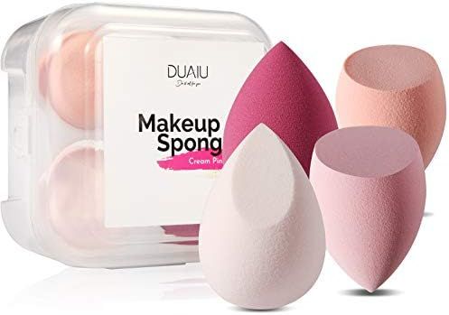 DUAIU 4 Pcs Makeup Sponge Set Blender Beauty Foundation Blending Sponge, Flawless for Liquid, Cre... | Amazon (US)