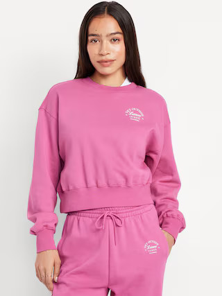 SoComfy Graphic Drop-Shoulder Crew-Neck Sweatshirt | Old Navy | Old Navy (US)
