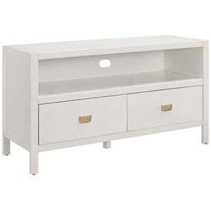 Pemberly Row TV Stand in White | Cymax