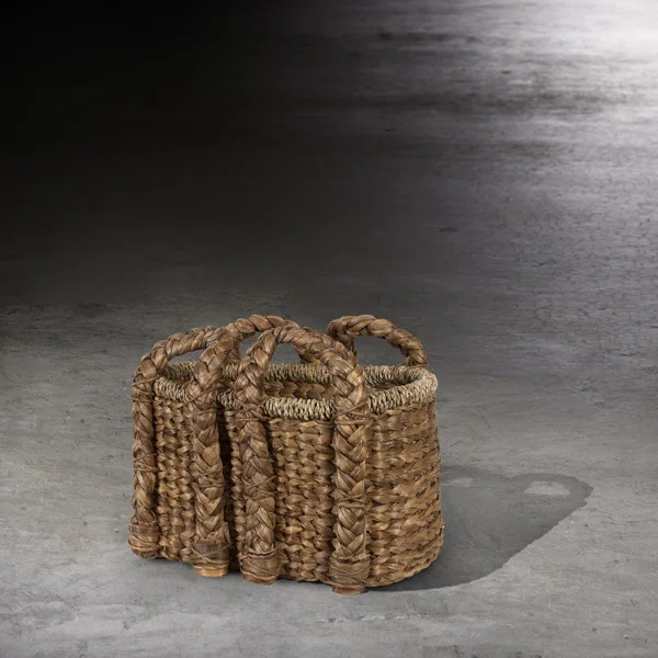 Handled Storage Rattan Basket | Wayfair North America