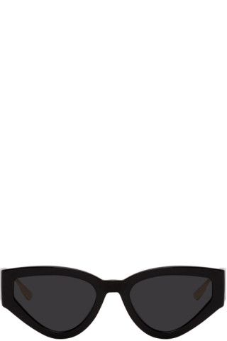 Black CatStyleDior1 Sunglasses | SSENSE 