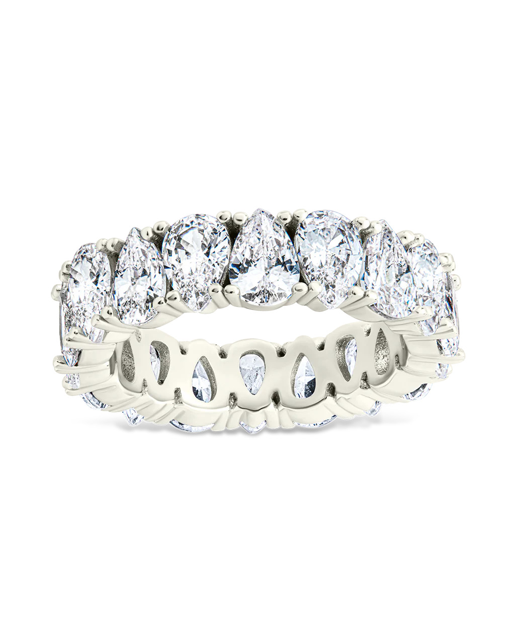 Sterling Silver Janis CZ Eternity Band Ring | Sterling Forever