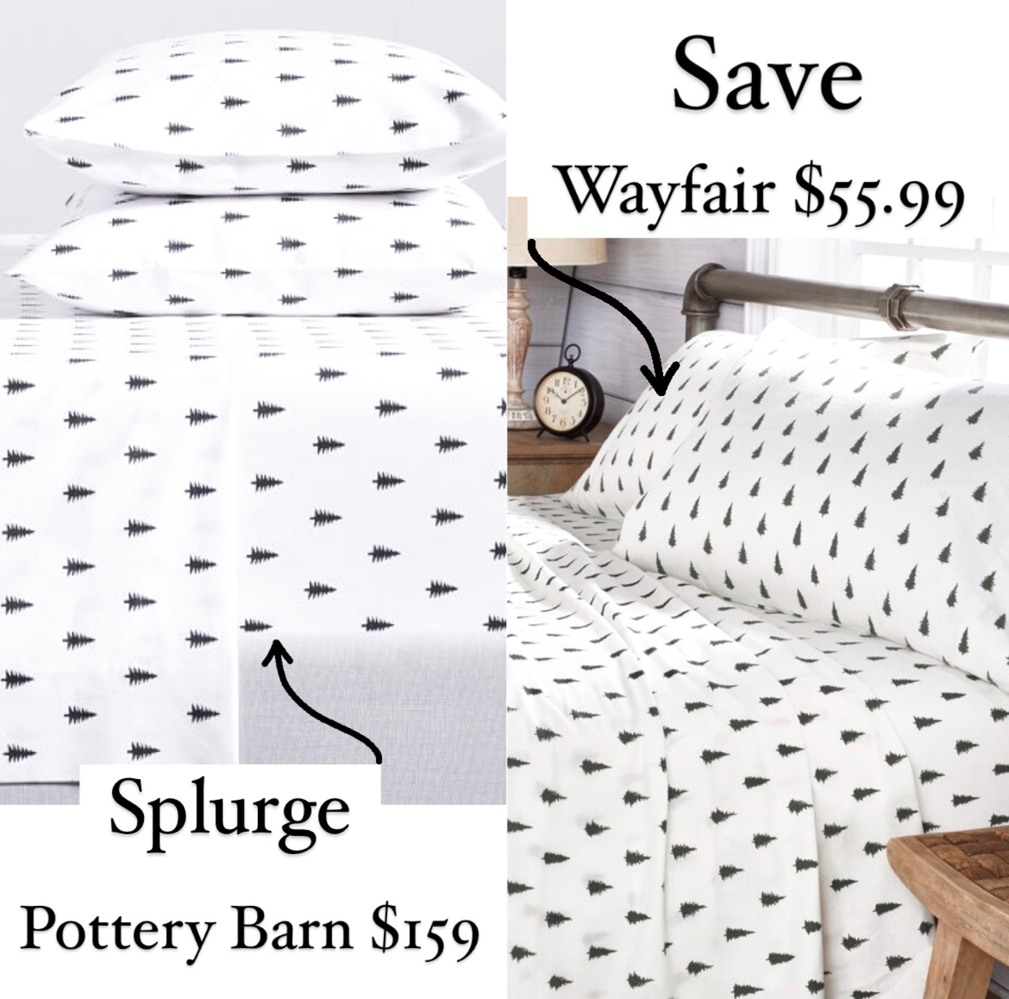 Splurge vs. Save on these pine tree holiday bed sheets!!  

Wayfair, Pottery Barn, pine tree, Christmas tree, Christmas bedding, holiday bedding, sheets, trees, Christmas trees.

#PotteryBarn #Wayfair #HolidayDecor #ChristmasDecor 
#ChristmasBedding #ChristmasSheets #Bedding #BedSheets 

#LTKHoliday #LTKSeasonal #LTKhome