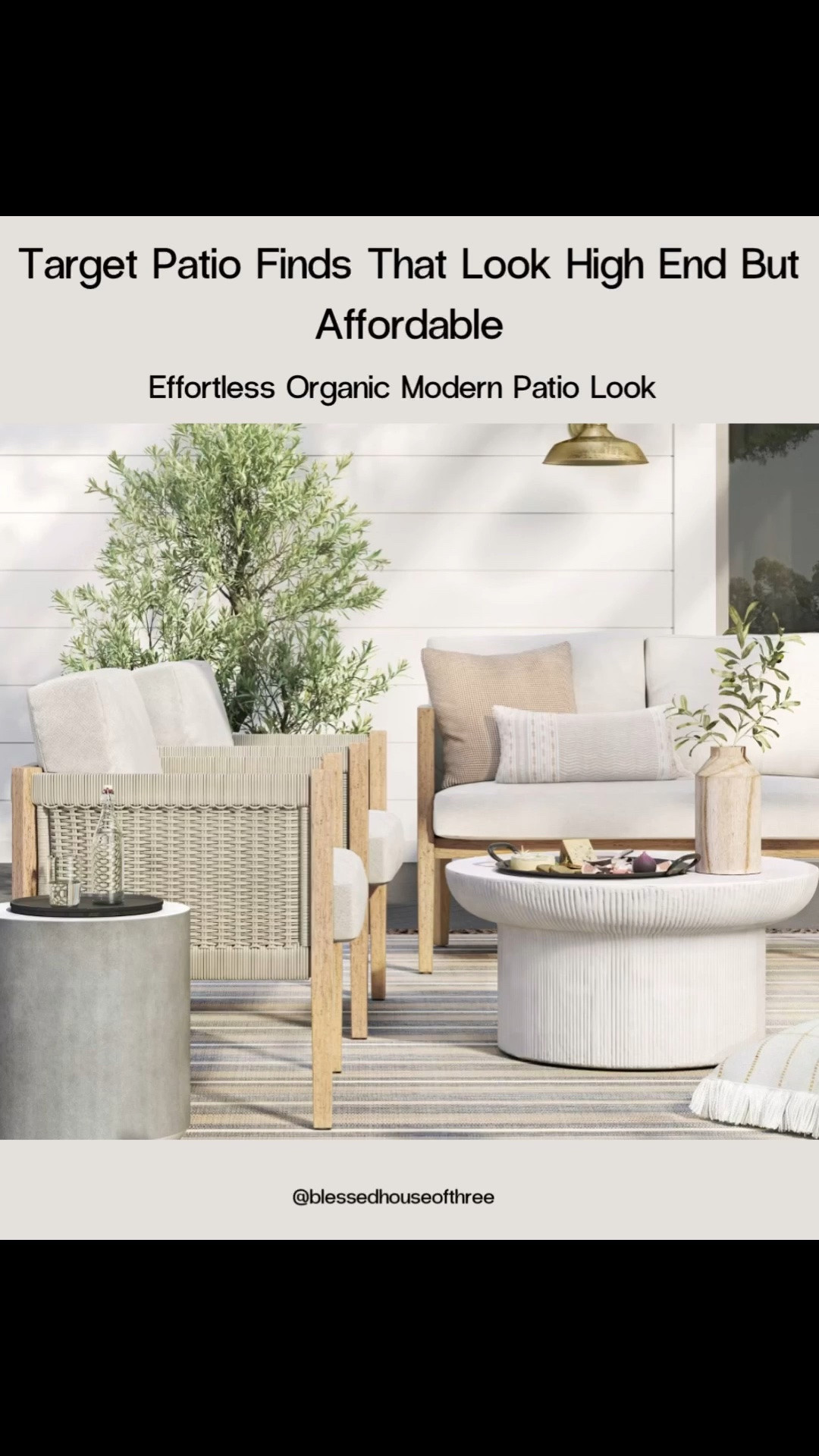 Creating a high-end patio look doesn’t have to mean high-end prices 🤍 I found the best Target patio finds that give that effortless organic modern feel with neutral tones, natural textures, and timeless pieces that elevate any outdoor space. From a scalloped umbrella to a cozy patio sofa and neutral outdoor rug, these are the pieces I’d use to create a calm, elevated outdoor setup for summer nights at home. Follow me on LTK for daily home decor and outdoor styling finds.

#LTKHome #LTKSaleAlert
