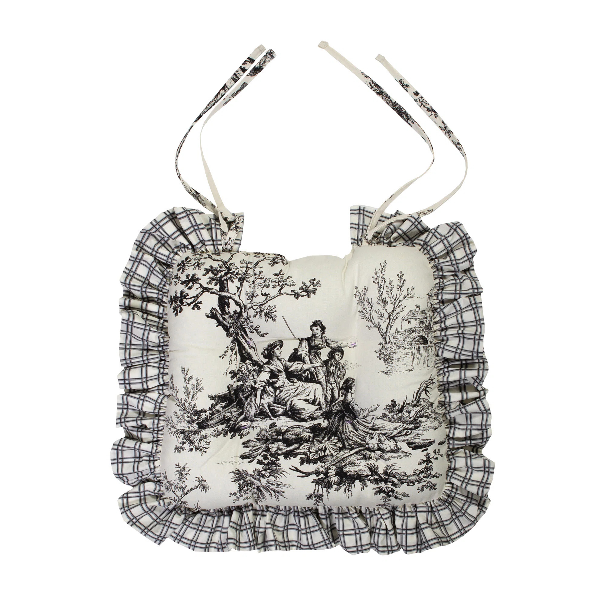 thomasville at home Ruffled Bouvier Indoor Dining Seat Cushion | Wayfair | Wayfair North America