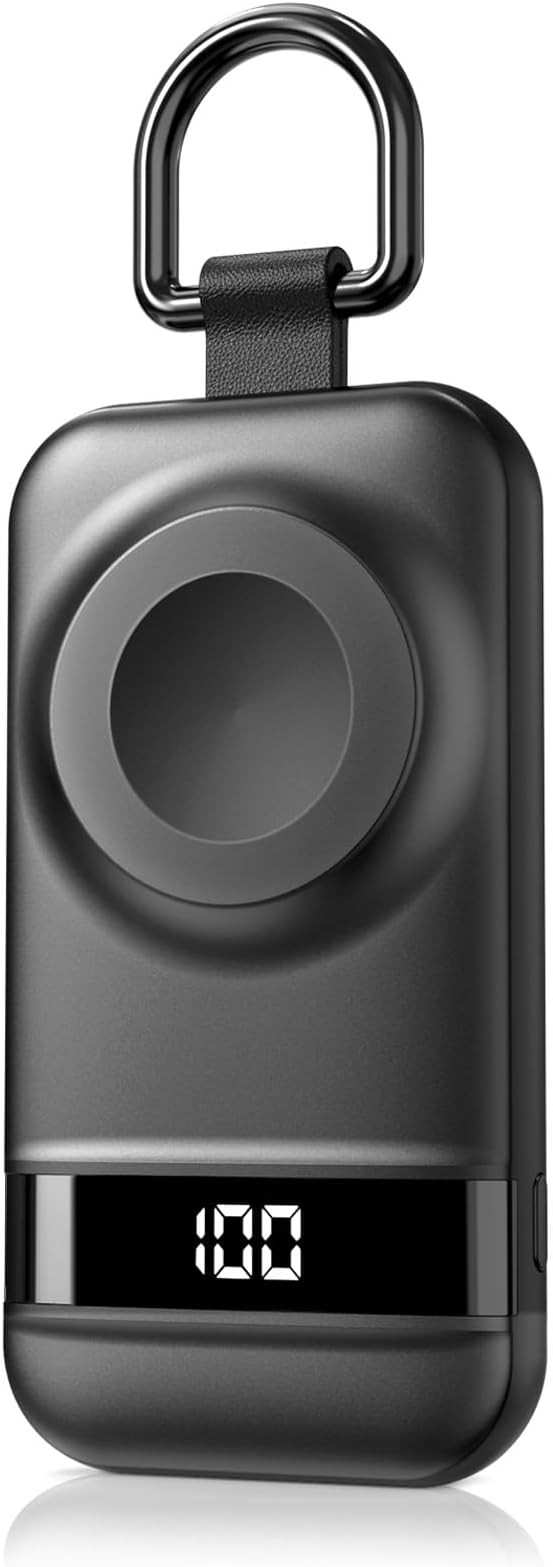 Portable Charger for Apple Watch, 2500mAh & Digital Display – Magnetic Fast Charging iWatch Cha... | Amazon (US)
