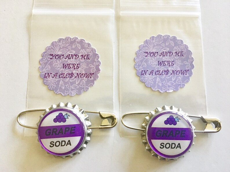 Set of 2 Ellie Badges Grape Soda Pins - Etsy | Etsy (US)