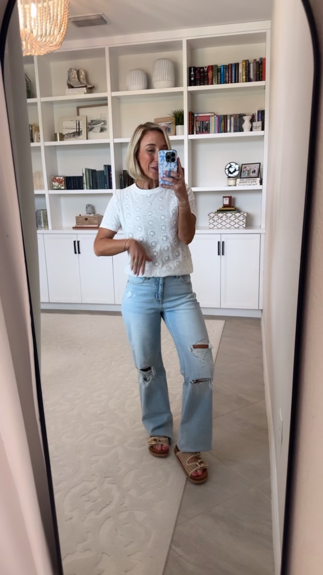 @maurices - spring denim haul: (and it’s all on sale!… PLUS, use code LTK10 for a stackable 10% off!!) #mauricespartner Outfit 1: 1. High Rise Ripped Wide Leg Jean - Size 0, Regular. 2. Eyelet Crew Neck Tee - Size XSmall, 3. Tan Canvas Utility Jacket - Size XSmall. 4. Raffia Two Band Footbed Sandal - TTS. 5. Matte Gold Cutout Fan Drop Earrings #ThatStyledFeeling

 

#LTKSaleAlert #LTKOver40 #LTKSeasonal