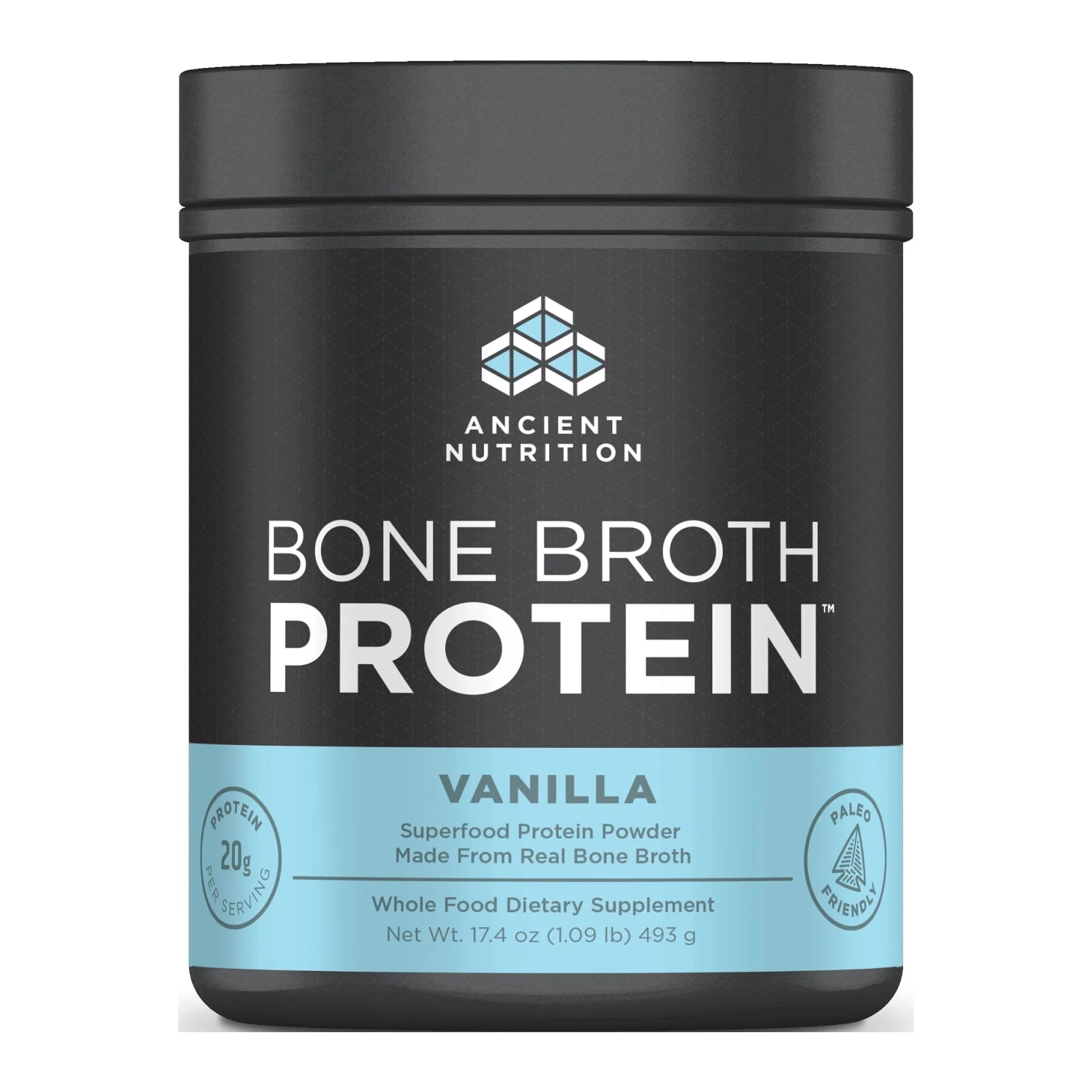 Ancient Nutrition Bone Broth Collagen, Vanilla, 20g Protein, 17.4oz | Walmart (US)