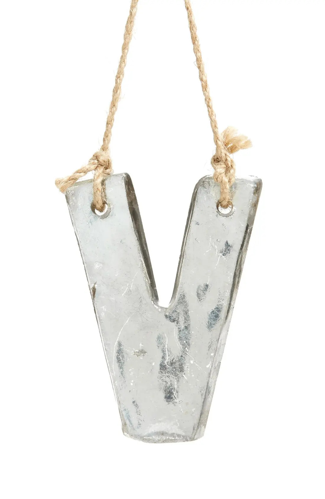 Handblown Glass Alphabet Ornament | Nordstrom