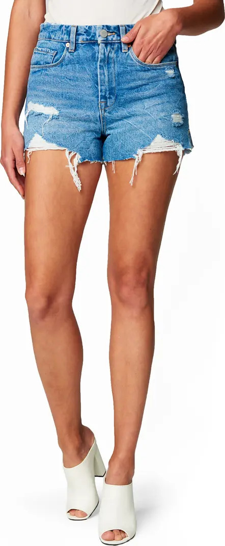 Barrow High Waist Cutoff Denim Shorts | Nordstrom Rack