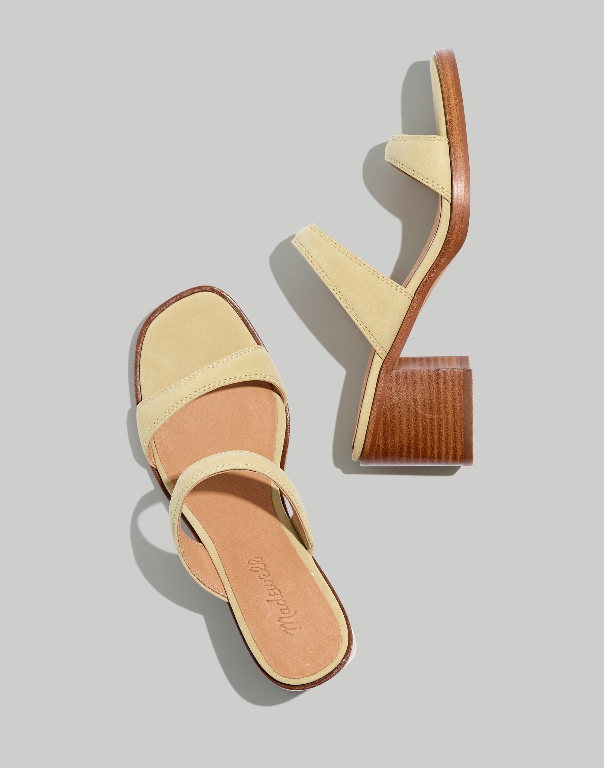 The Saige Double-Strap Sandal in Leather | Madewell