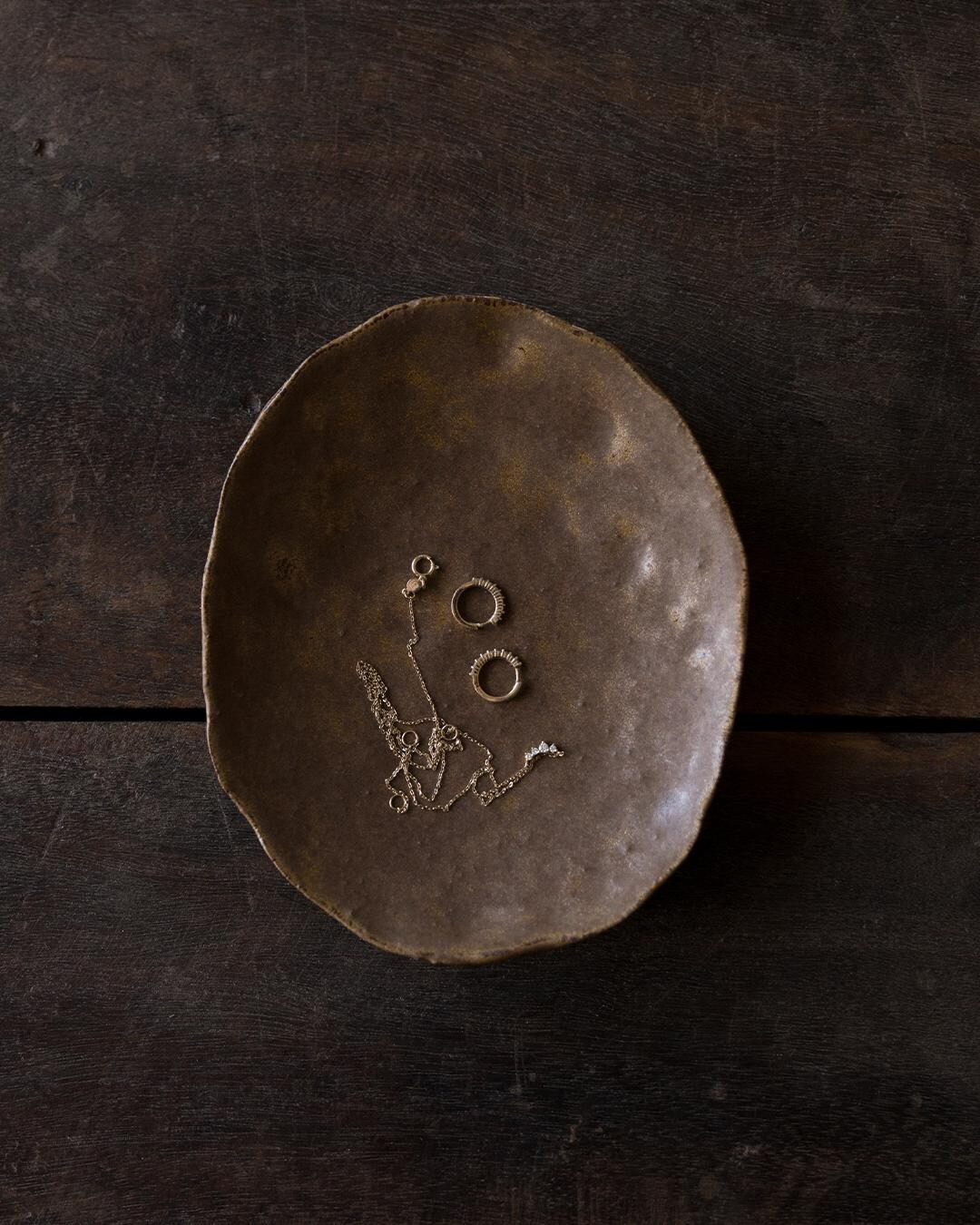 Handmade Ceramic Jewelry Dish | Rustic Brown Dish, Brown Trinket, Rustic Farmhouse, Wabi Sabi, Ca... | Etsy (US)