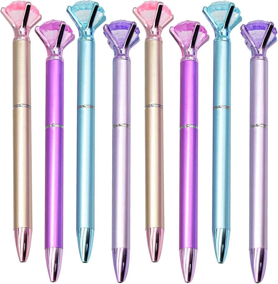 Maydahui 24PCS Diamond Ballpoint Pen Black Ink Retractable Crystal Jewel Pens Bling Metal Design ... | Amazon (US)