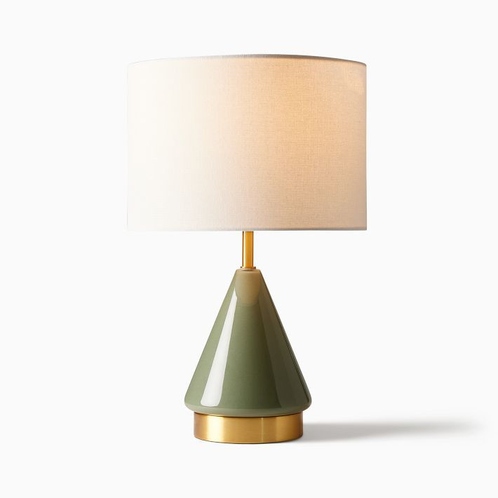 Metalized Glass USB Table Lamp (20") | West Elm (US)