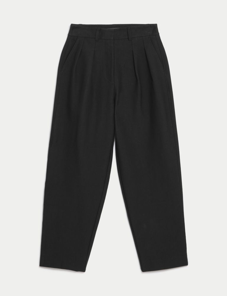 Jersey Tapered Ankle Grazer Trousers | Marks & Spencer (UK)