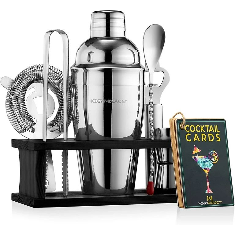 Mixology & Craft Bartender Kit with Stand, Bar Set Cocktail Shaker Set, Bar Tools: Martini Shaker... | Walmart (US)
