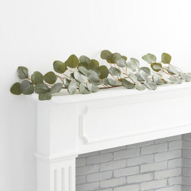 Icy Faux Eucalyptus Garland | World Market