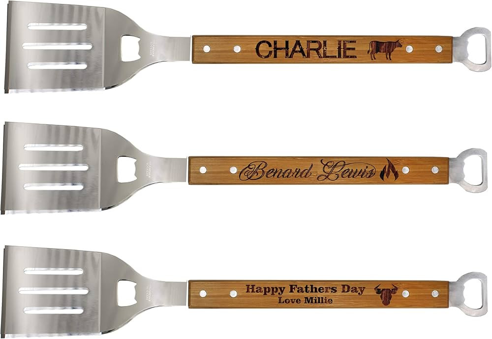 My Personal Memories Custom Engraved BBQ Spatula Tool with Bottle Opener - Personalized Barbecue ... | Amazon (US)