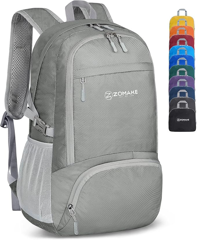 ZOMAKE Lightweight Packable Backpack 30L - Foldable Hiking Backpacks Water Resistant Compact Fold... | Amazon (US)