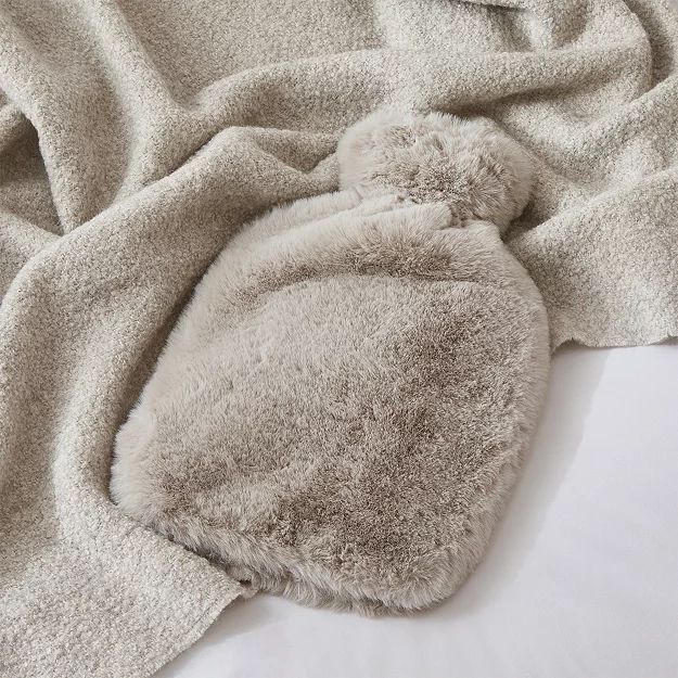 Super Soft Faux-Fur Hot-Water Bottle | The White Company (UK)