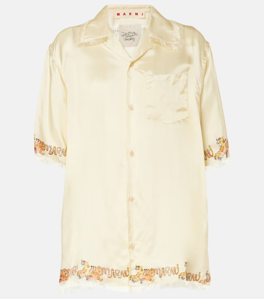 Printed satin shirt | Mytheresa (US/CA)
