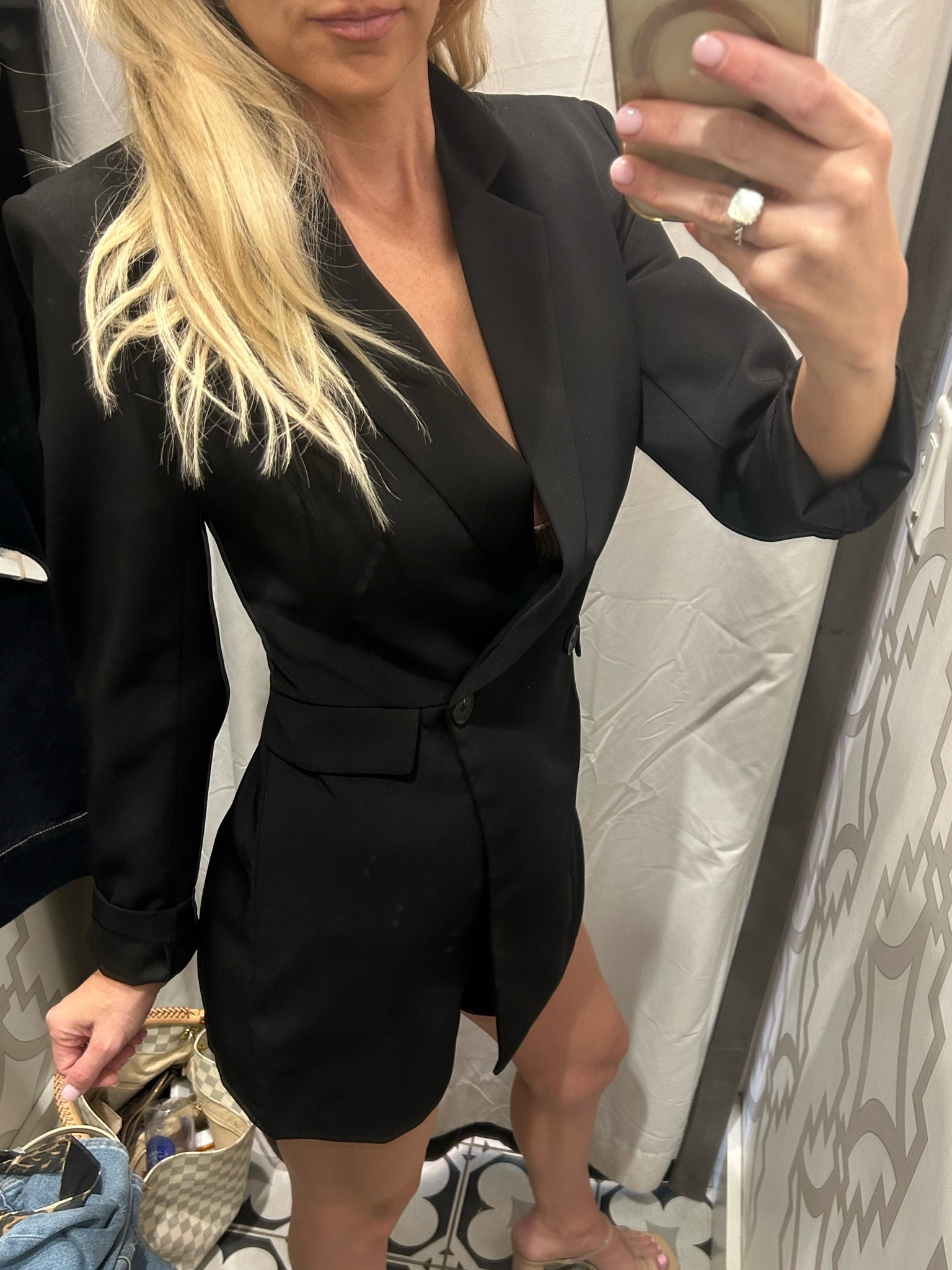Work blazer/romper 
#vici #workwear #businesswear #blazer #blacksuit 

#LTKWorkwear #LTKSaleAlert #LTKFindsUnder100