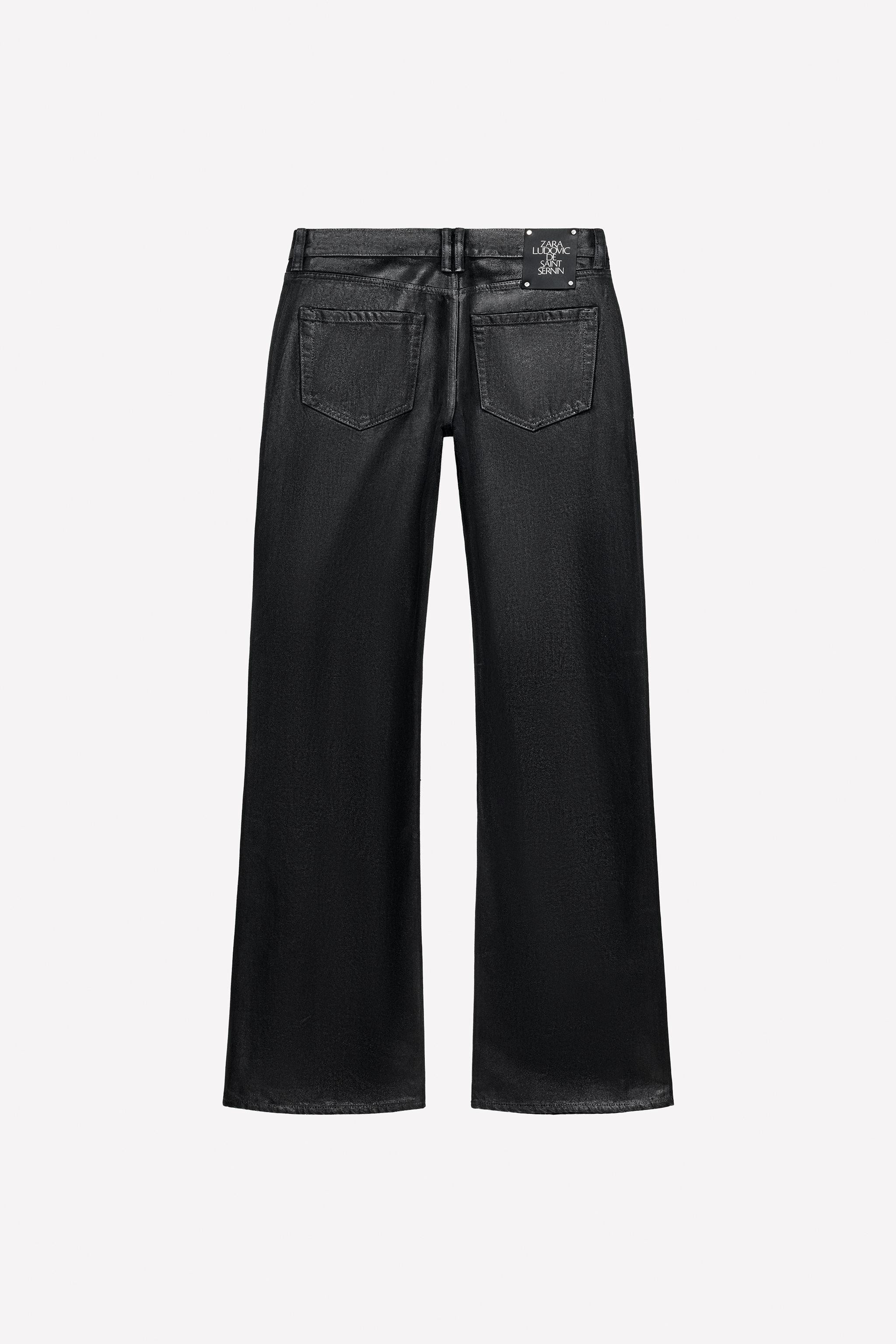 LOW-RISE WAXED BOOTCUT JEANS LUDOVIC DE SAINT SERNIN x ZARA | Zara US
