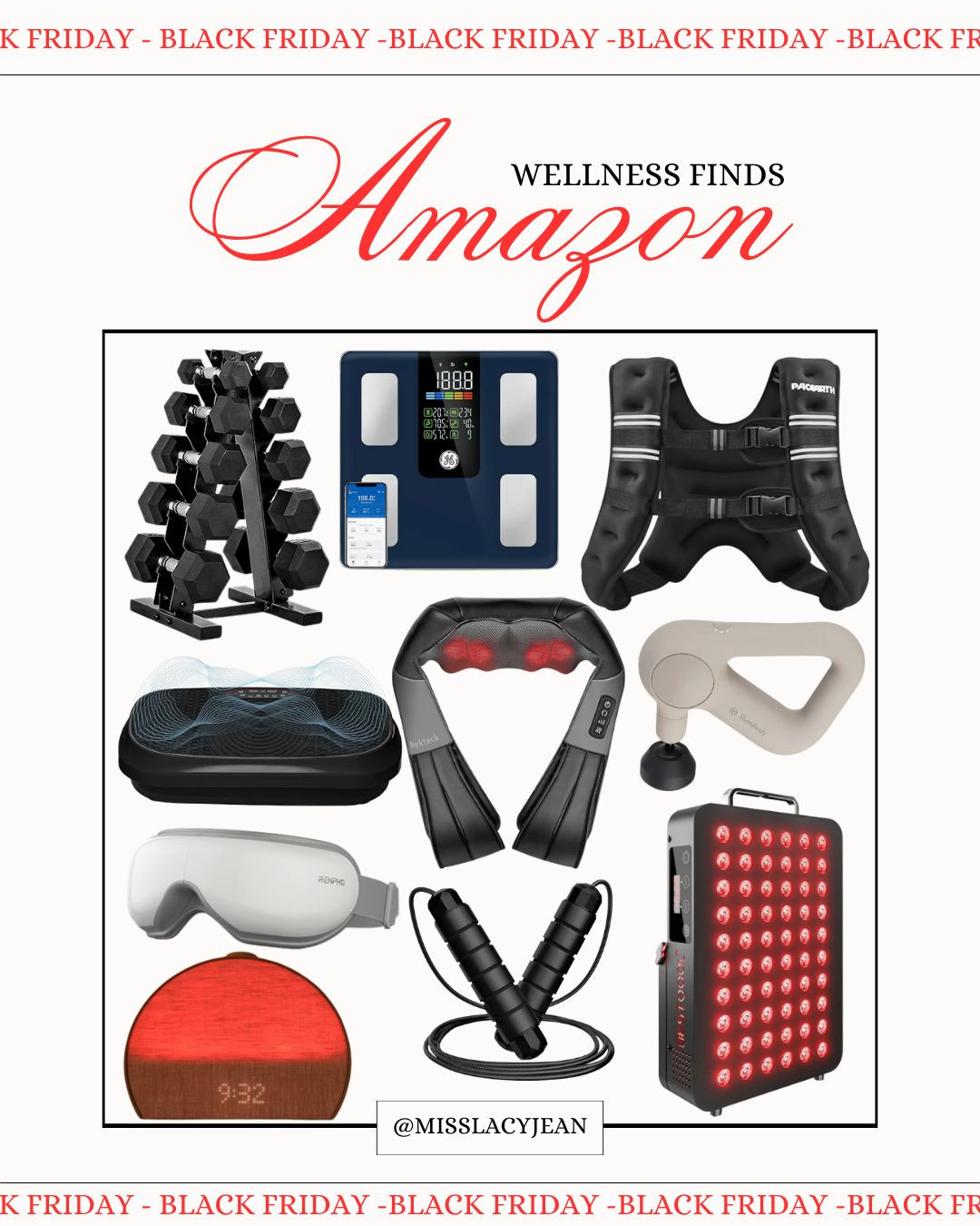 Amazon Black Friday Wellness Finds!

Amazon finds, Black Friday, wellness favorites, health favorites trending gifts, gift ideas 

 

#LTKCyberWeek #LTKActive #LTKSaleAlert