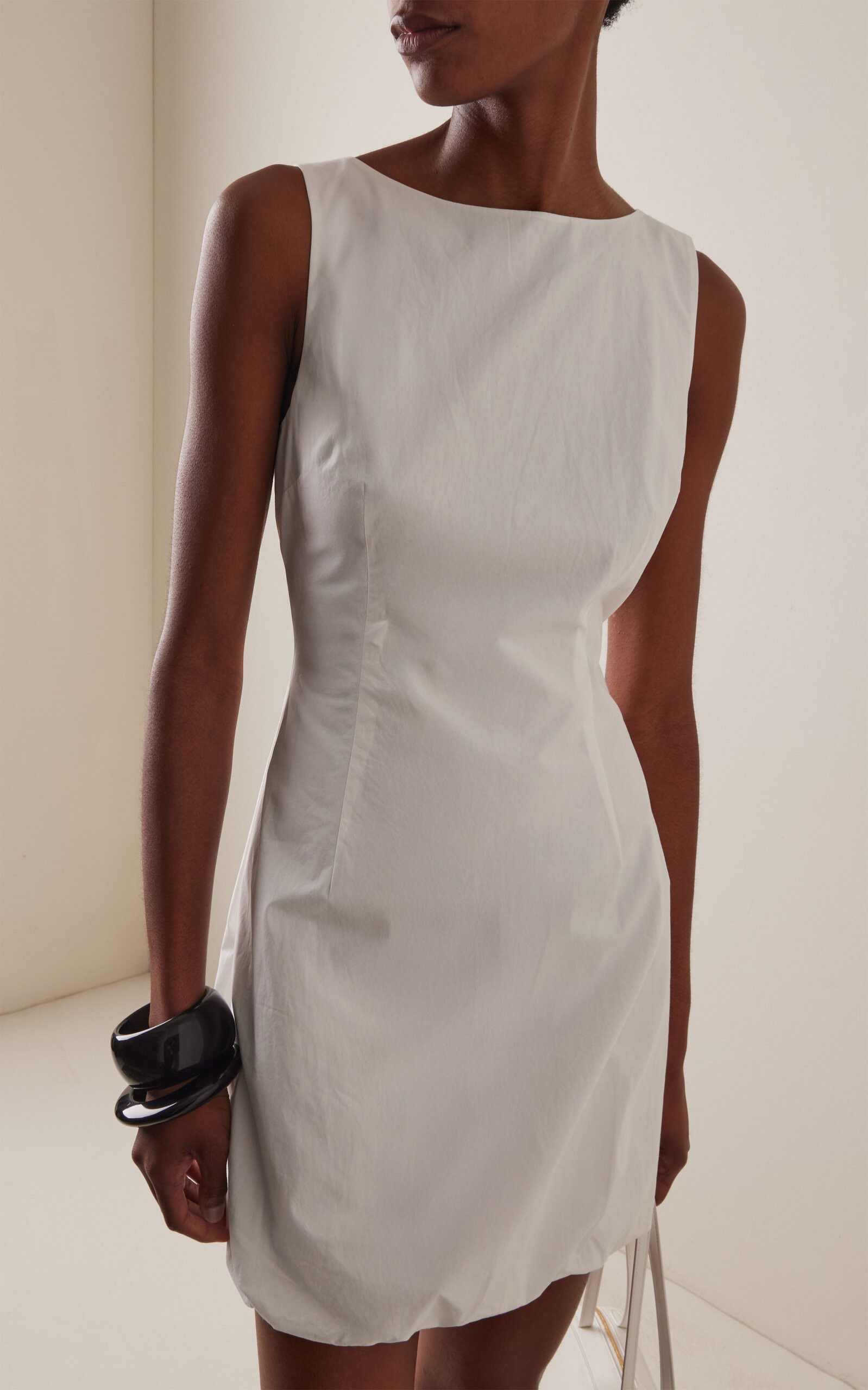 Fitted Bubble Cotton Mini Dress | Moda Operandi (Global)