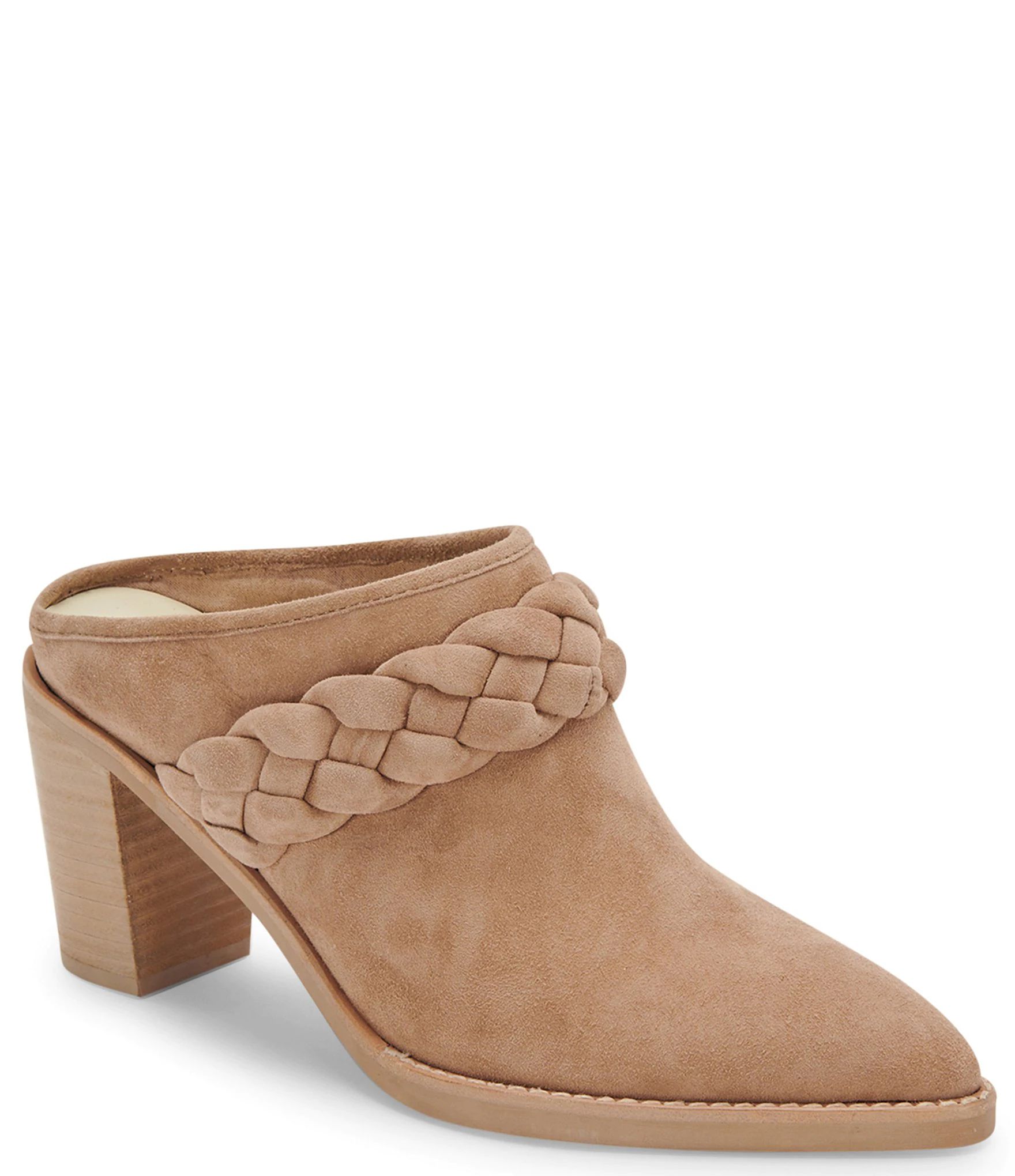 Dolce Vita Serla Braided Strap Suede Western Shootie Mules | Dillard's | Dillard's