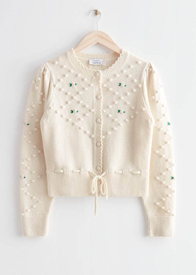 Rose Embroidery Knit Cardigan | & Other Stories (EU + UK)