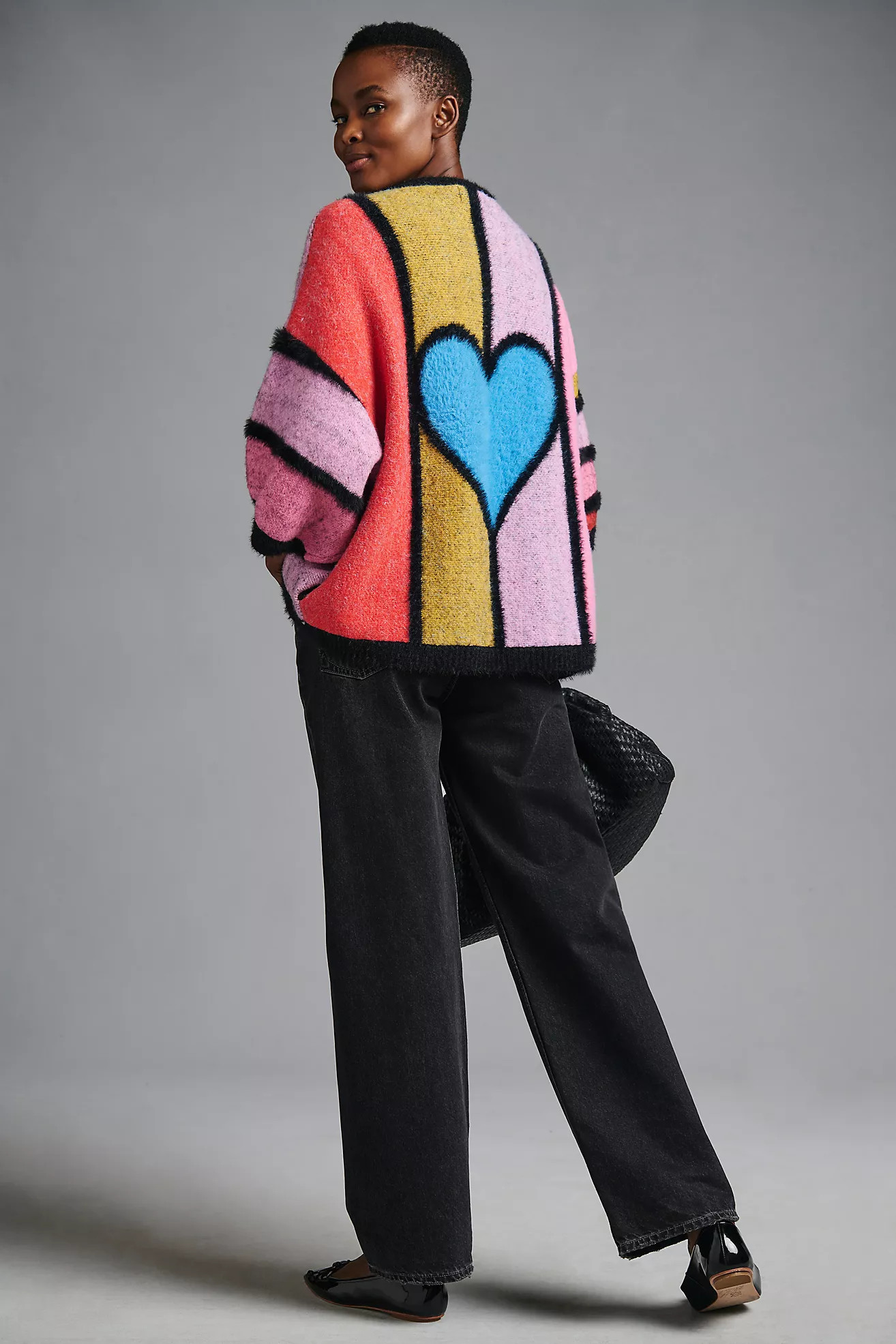 Bel Kazan Graphic Heart Kimono | Anthropologie (US)