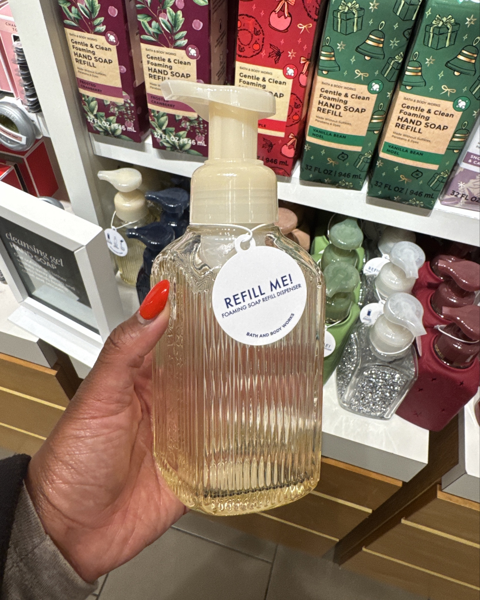 Sprucing up my space a bit ✨
I stopped into Bath & Body Works today and picked up a new foaming hand soap dispenser — but I couldn’t decide on a color at first. Now I want to know… which color do you think I grabbed? 👀🤍

Linking the ones I looked at in case you’re updating your home too. Soft little home upgrades always feel good this time of year.

#LTKGiftGuide #LTKHome #LTKHoliday