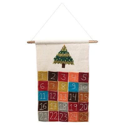 Embroidered and Appliqued Hanging Felt Advent Calendar with 25 Pockets The Holiday AisleÂ® | Wayfair North America