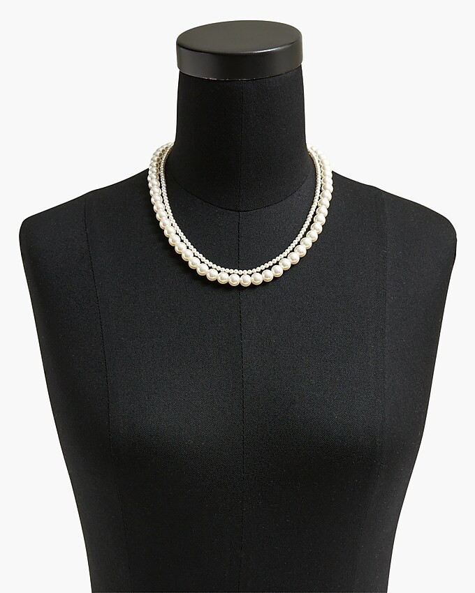 Pearl pendant layering necklace | J.Crew Factory