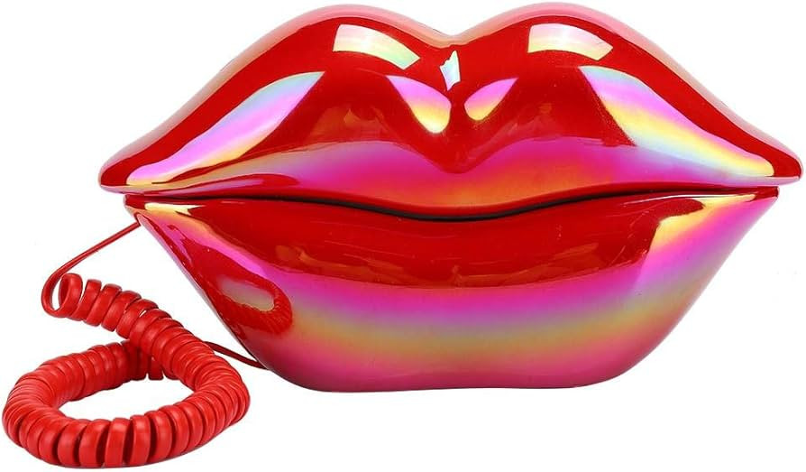Hilitand Red Lips Telephone, Stylish Desktop Landline Telephone for Home Hotel Ideal Friends Easy... | Amazon (US)