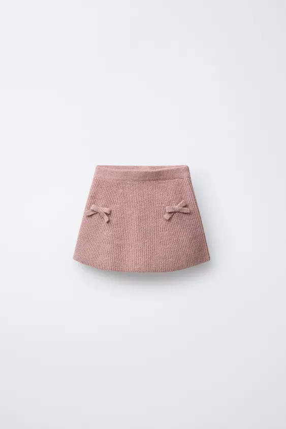 BOW KNIT SKIRT | Zara US
