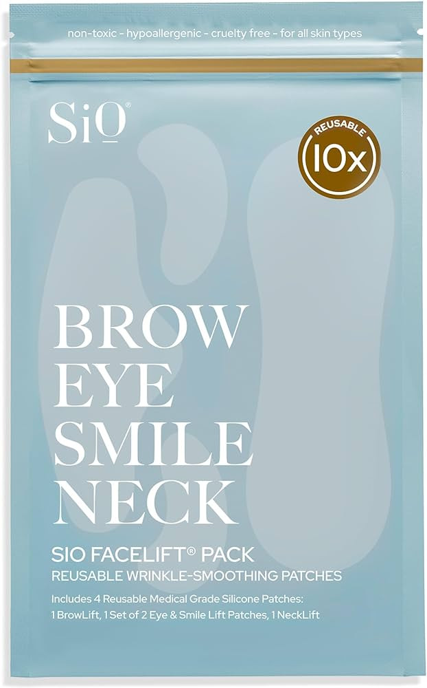 SiO Beauty FaceLift - Reusable Anti-Wrinkle Patches for Neck, Forehead, Eye & Smile - Overnight S... | Amazon (US)