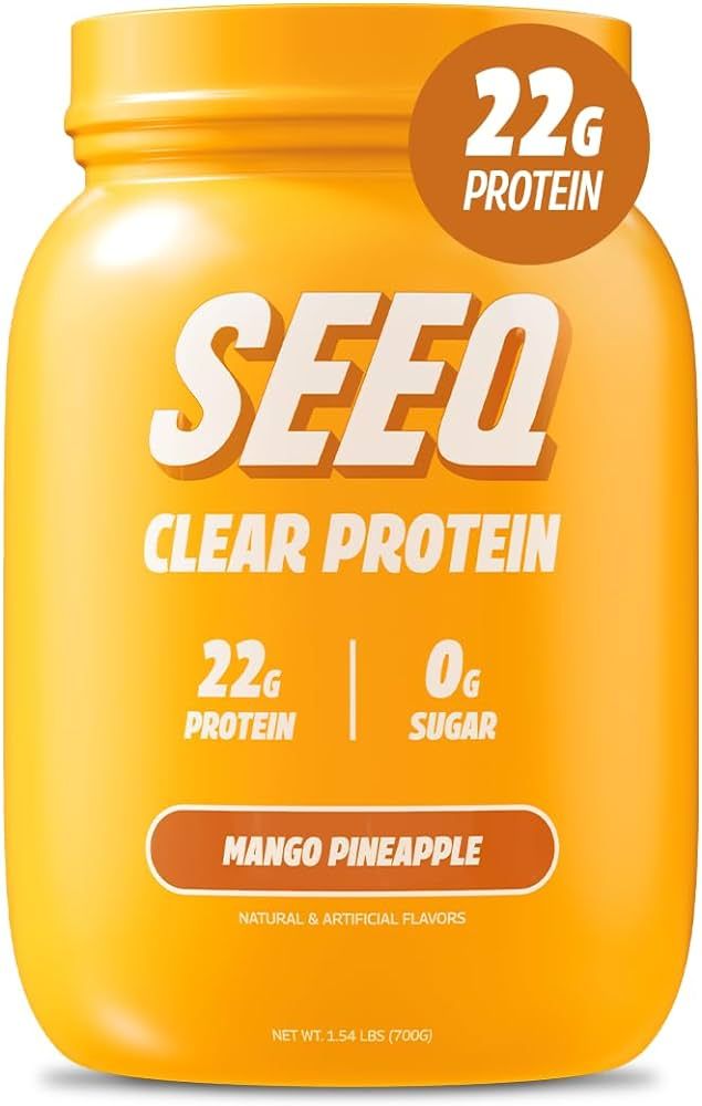 SEEQ Clear Whey Isolate Protein Powder, Mango Pineapple - 25 Servings, 22g Protein Per Serving - ... | Amazon (US)